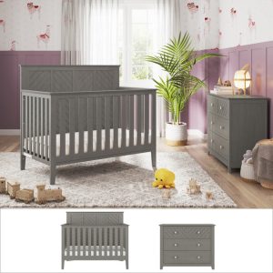 Atwood 2-Piece Nursery Set With Crib and Dresser