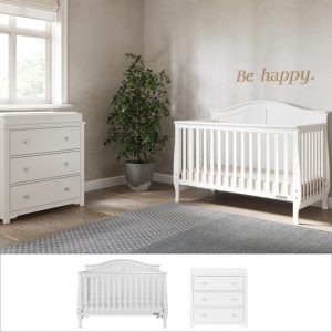 Camden 2-Piece Nursery Set With Crib and Dresser