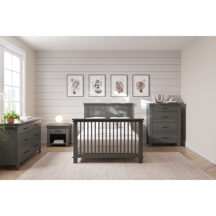 Denman 4-in-1 Convertible Crib. Midnight Gray - Image 5