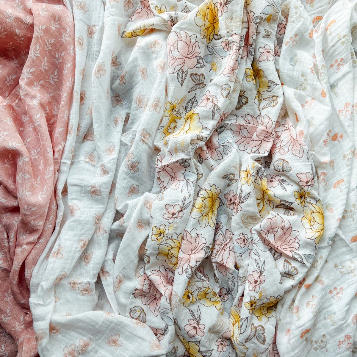 organic cotton muslin swaddle blanket 4 pack - Image 6