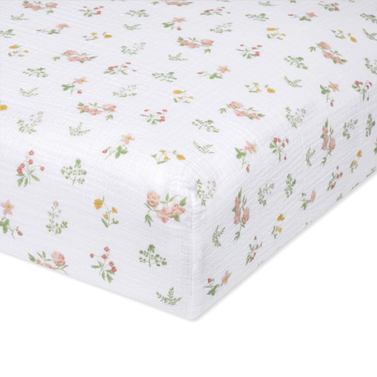 essentials cotton muslin crib sheet