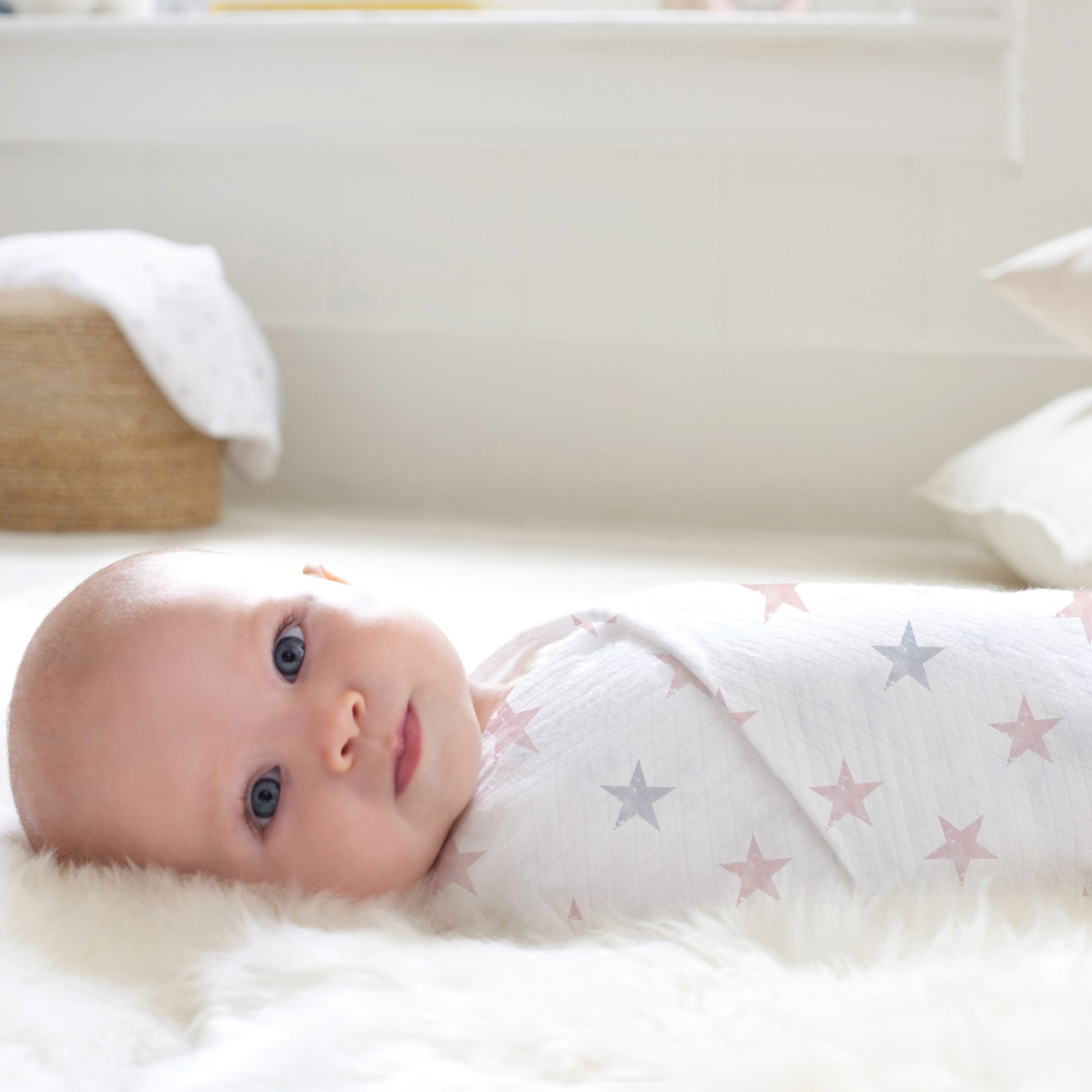essentials cotton muslin swaddle blanket 4 pack - Image 4