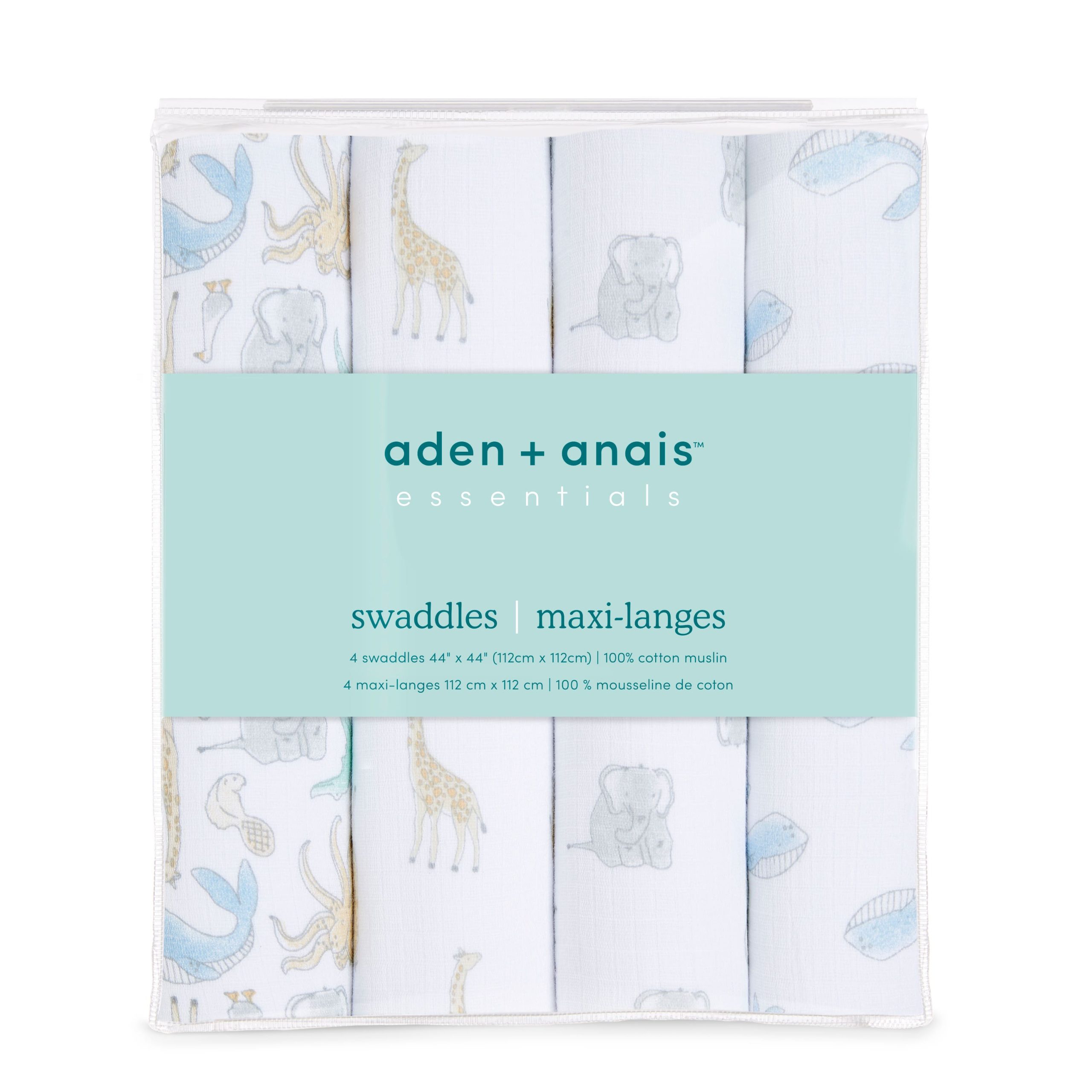 essentials cotton muslin swaddle blanket 4 pack - Image 5