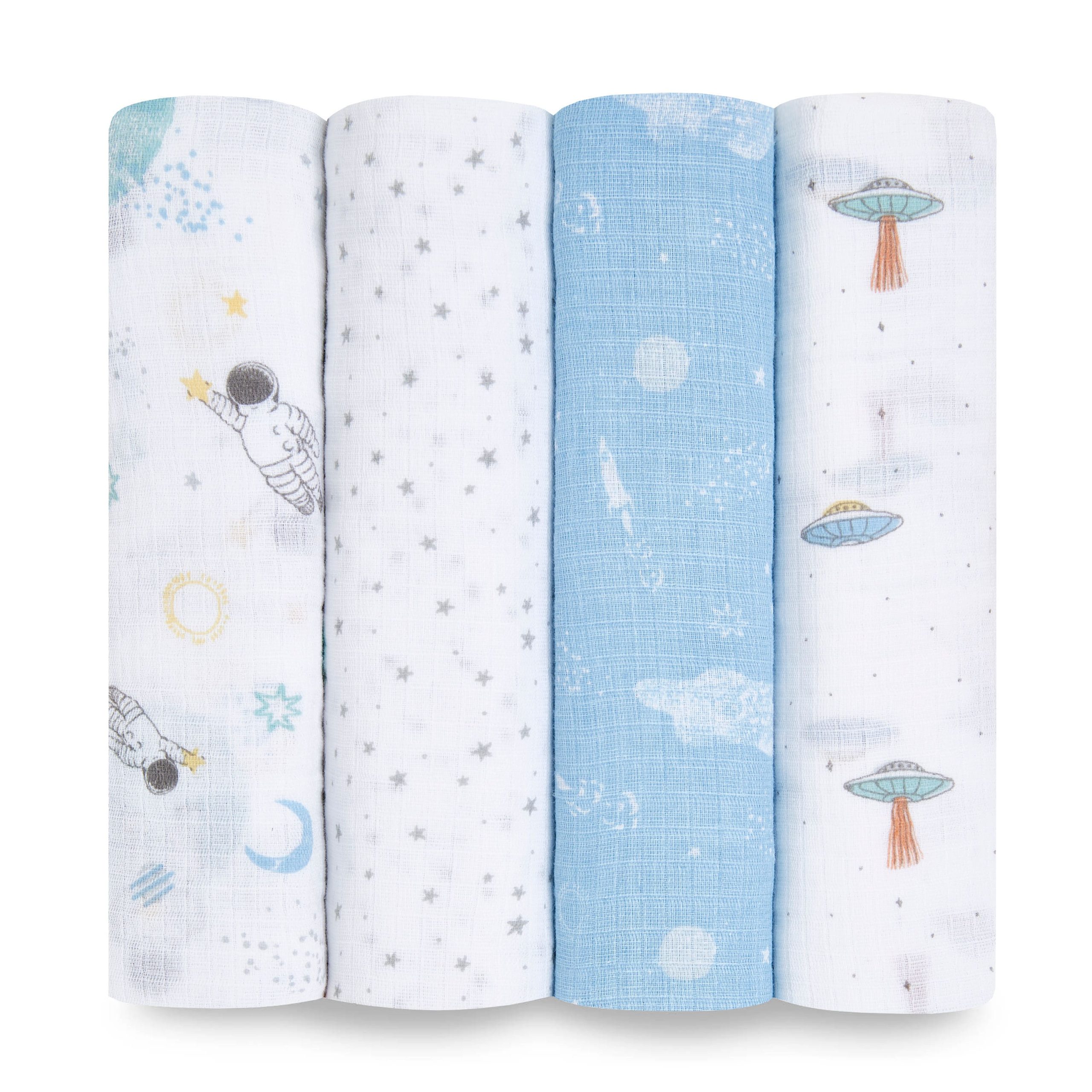 essentials cotton muslin swaddle blanket 4 pack