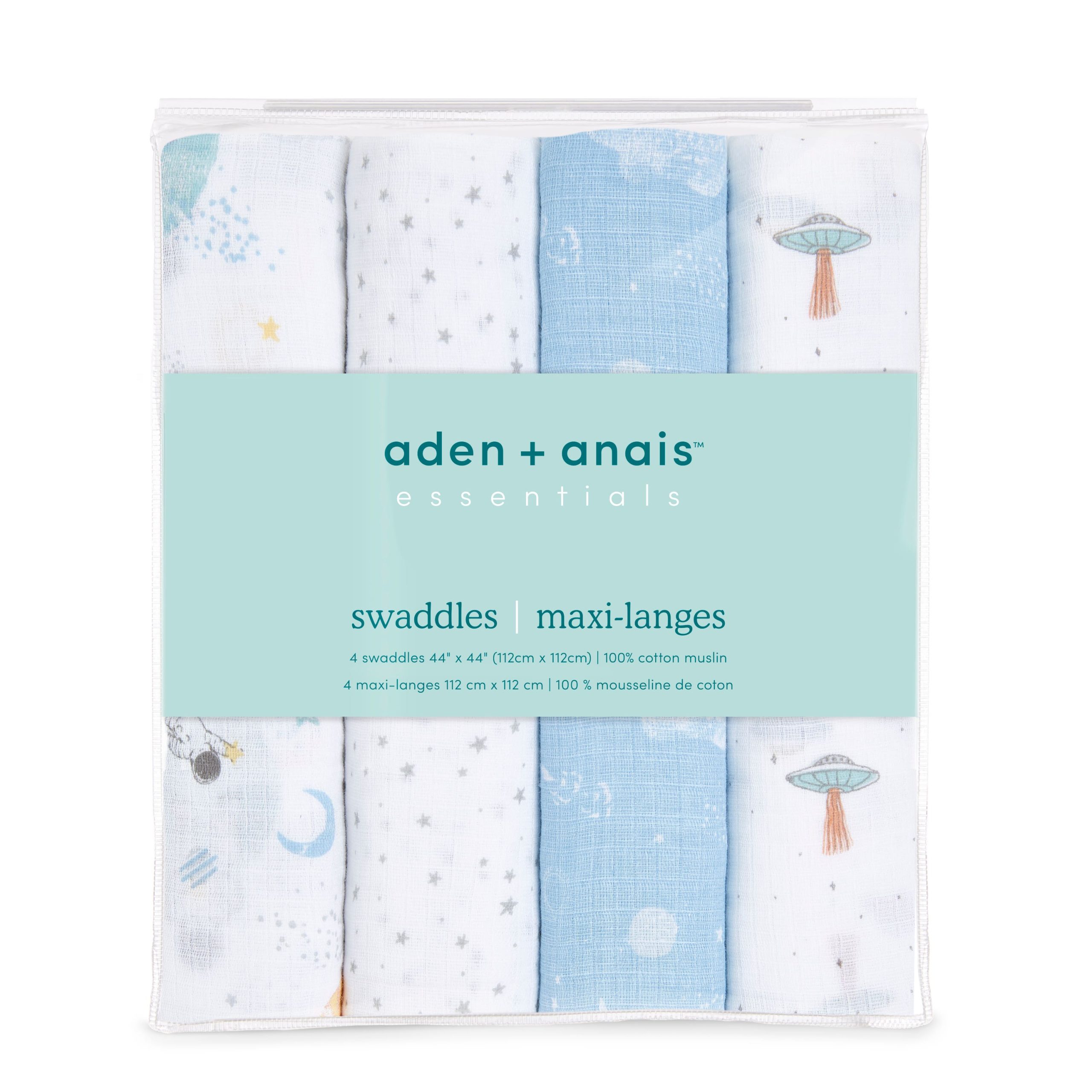 essentials cotton muslin swaddle blanket 4 pack - Image 6