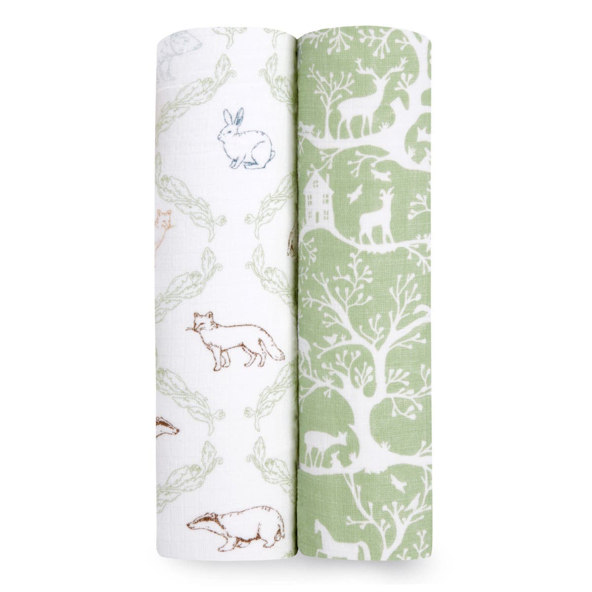 essentials cotton muslin swaddle blanket 2 pack