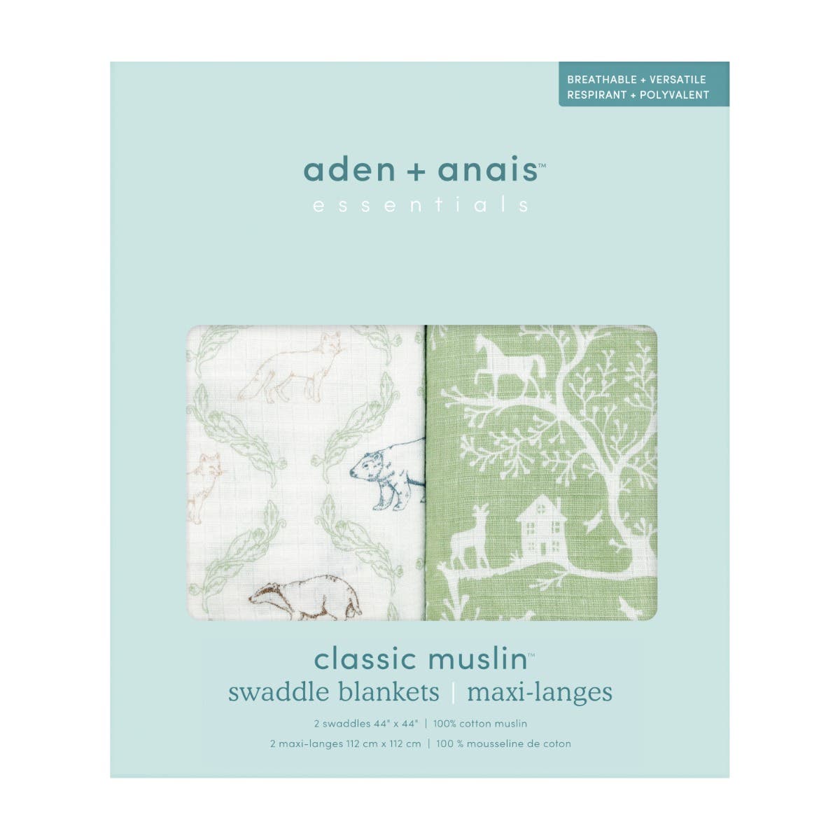 essentials cotton muslin swaddle blanket 2 pack - Image 6