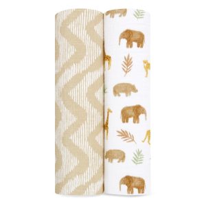 essentials cotton muslin swaddle blanket 2 pack