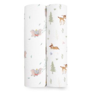 Disney™ essentials cotton muslin swaddle blanket 2 pack