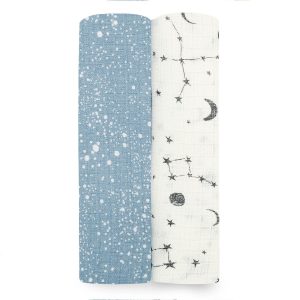 essentials silky soft swaddle blanket 2 pack