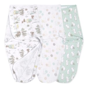 Disney™ Winnie the Pooh essentials easy swaddle wrap quick change 3 pack TOG 1.0