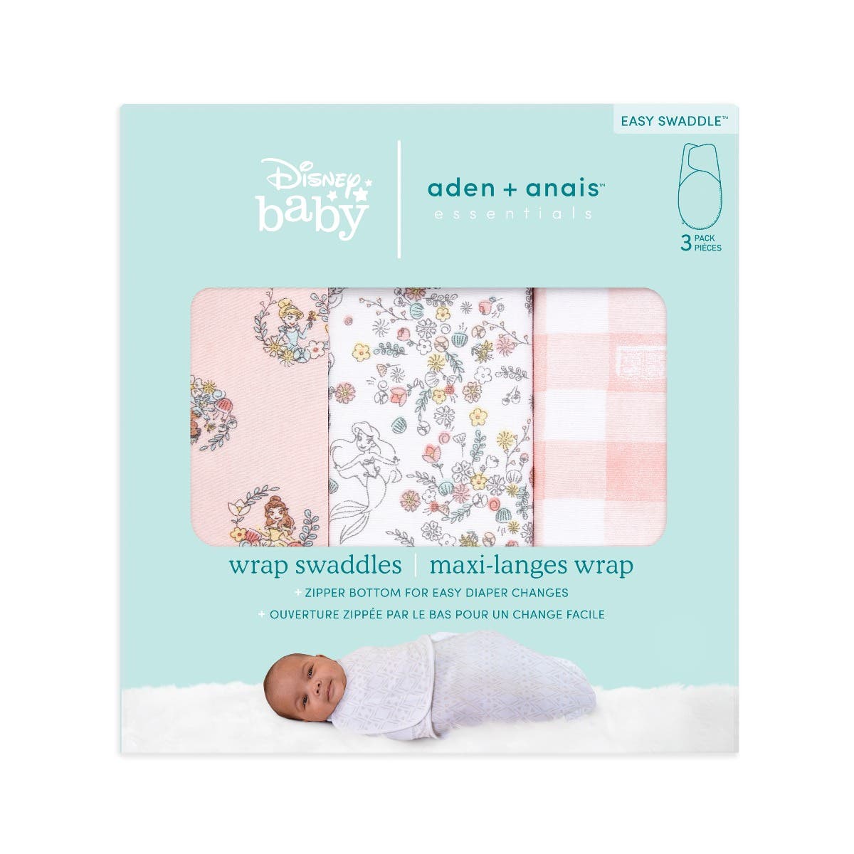 Disney™ essentials easy swaddle wrap quick change 3 pack TOG 1.0 - Image 9