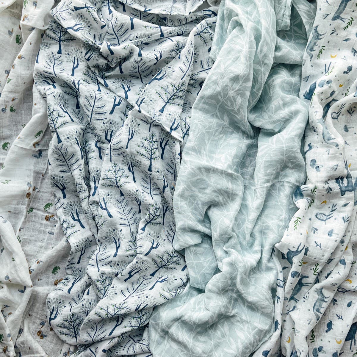 organic cotton muslin swaddle blanket 4 pack - Image 5