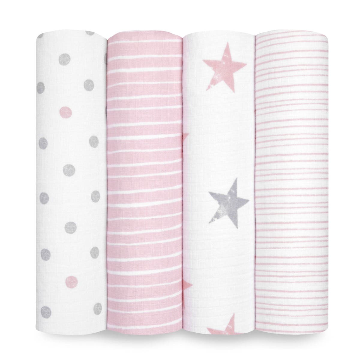essentials cotton muslin swaddle blanket 4 pack