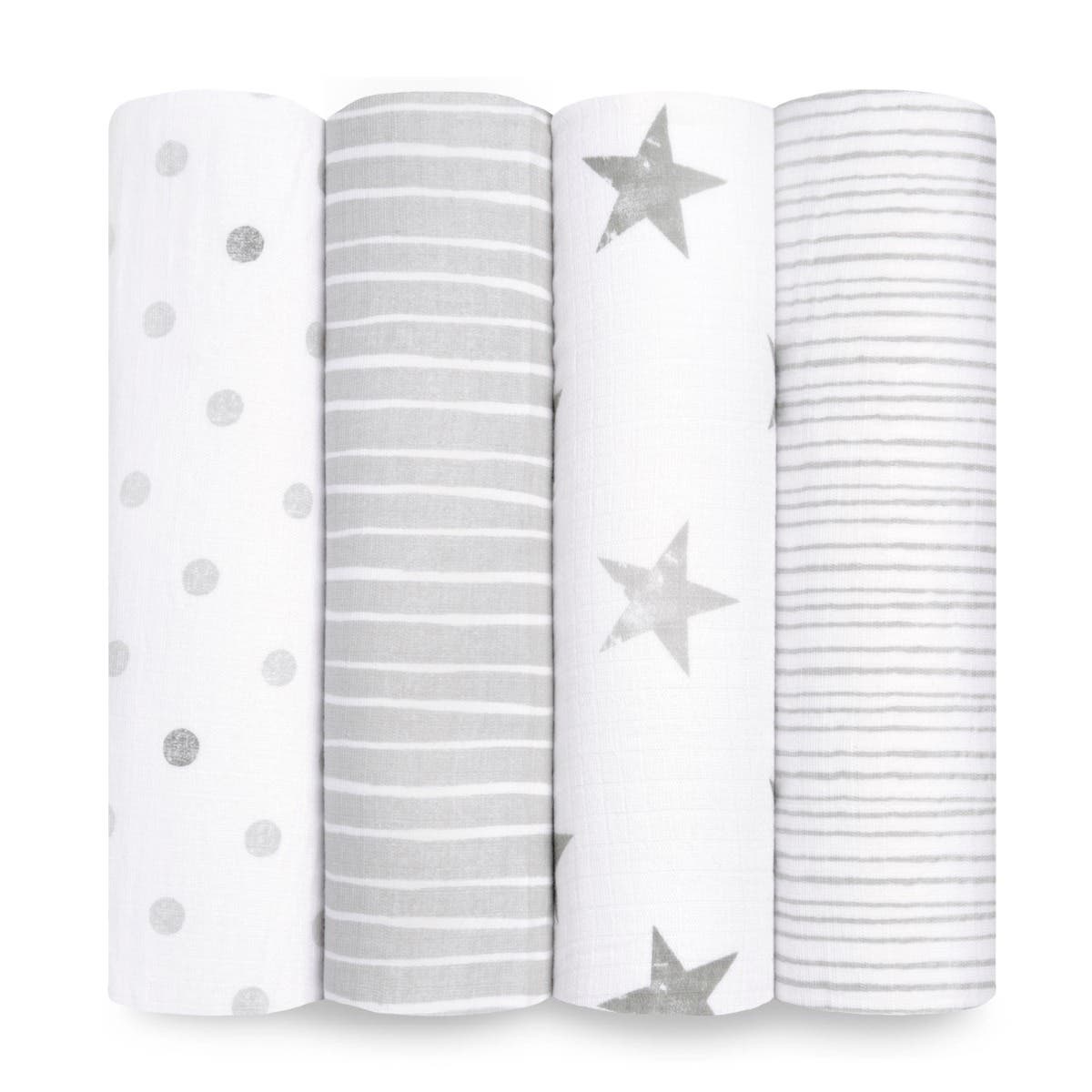 essentials cotton muslin swaddle blanket 4 pack