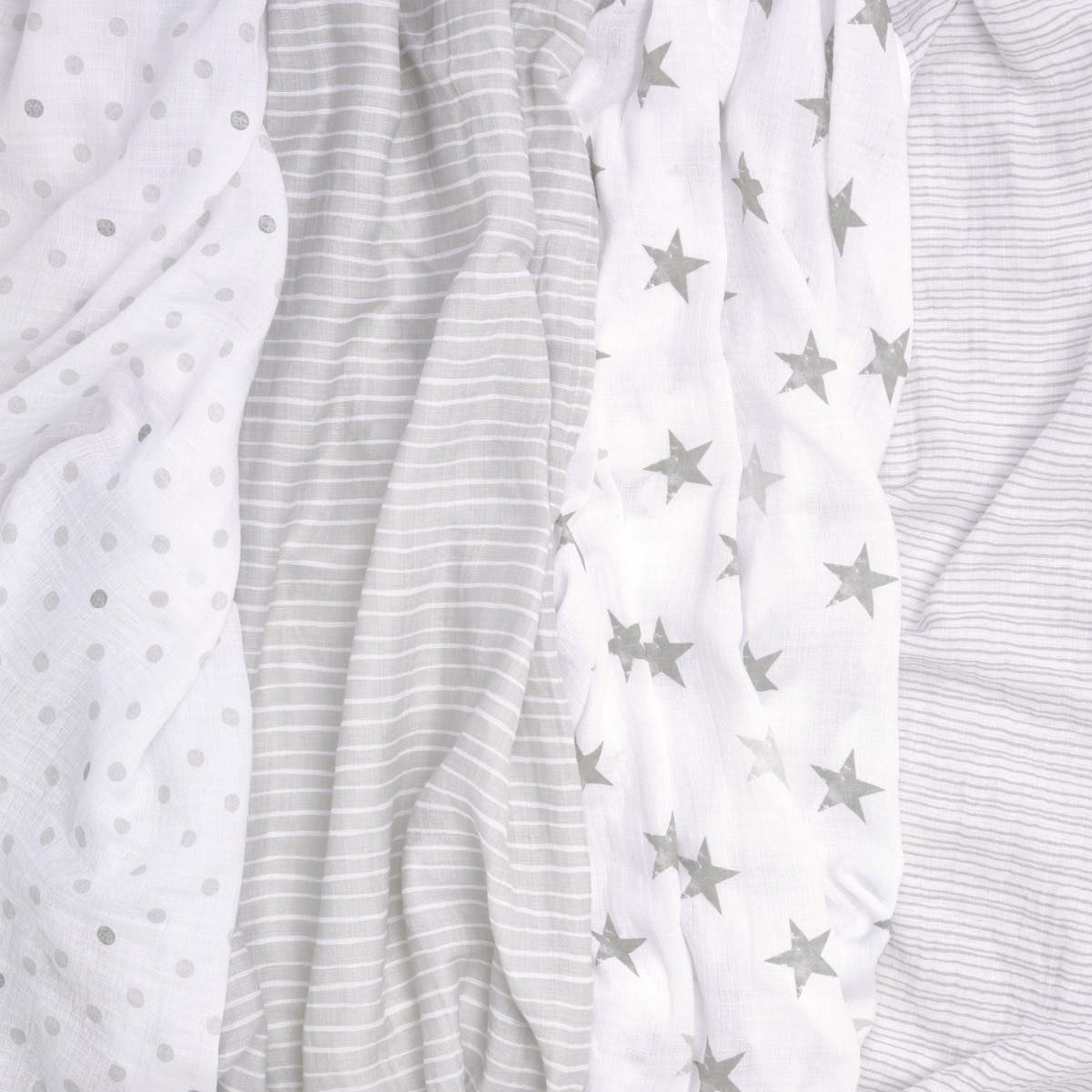 essentials cotton muslin swaddle blanket 4 pack - Image 4