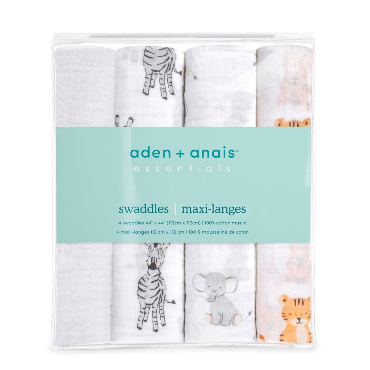 essentials cotton muslin swaddle blanket 4 pack - Image 7