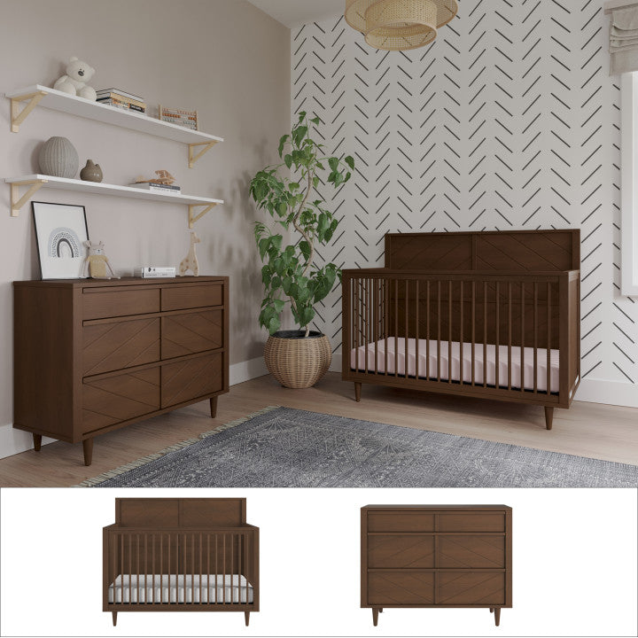 Surrey Hill 2-Piece Nursery Set with Crib and Dresser