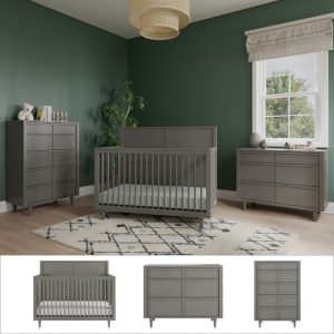 Surrey Hill 3-Piece Nursery Set with Crib. Dresser and Chest