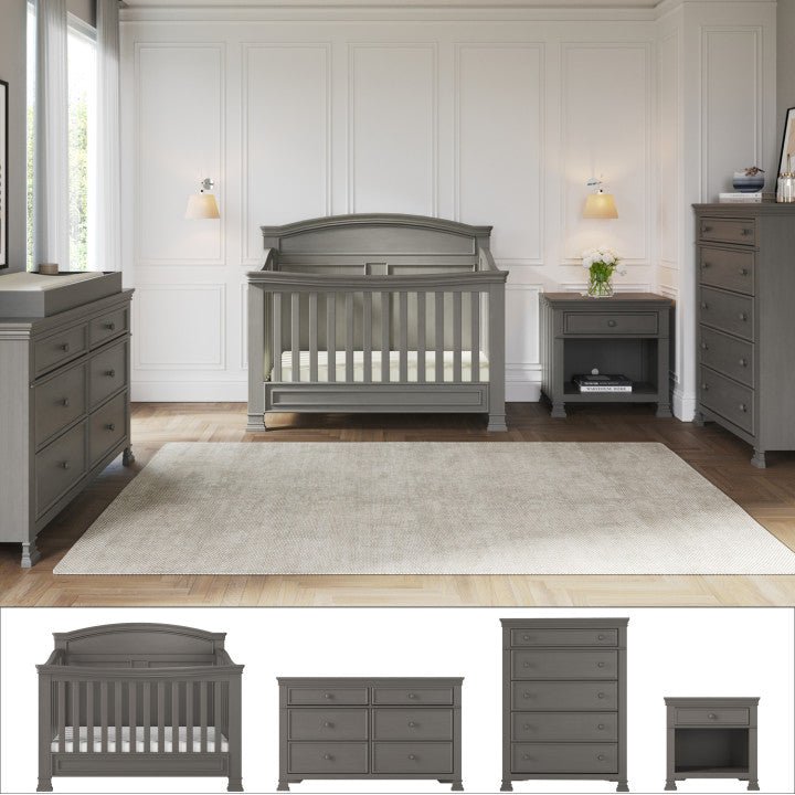 Westgate 4-Piece Nursery Set with Crib. Dresser. Chest and Nightstand
