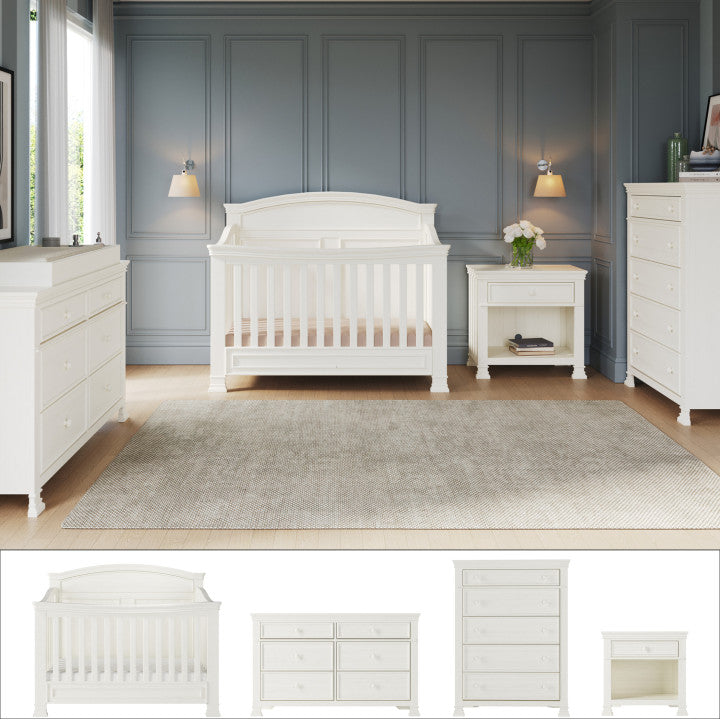 Westgate 4-Piece Nursery Set with Crib. Dresser. Chest and Nightstand